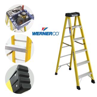 1A 300LB 6100 SERIES FIBERGLASS SINGLE SIDED STEP LADDERS