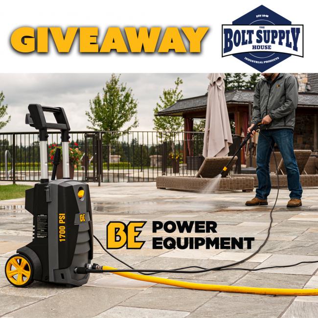 BE Power Equipment power washer giveaway